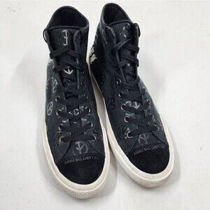 Converse X Babylon La Chuck Taylor AllStar Sneakers Black Peace Signs 155252C 12